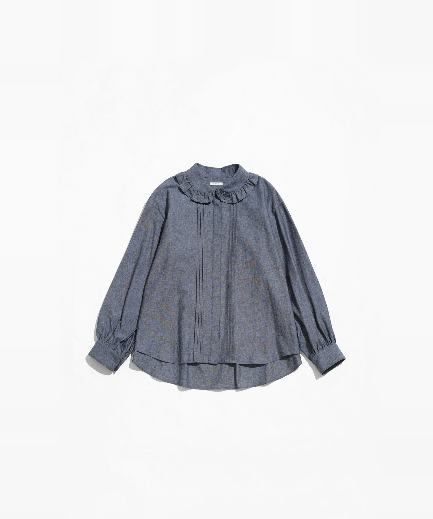 TUCKED PLEATS COLLAR BLOUSE with MIYAKO TAKAYAMA