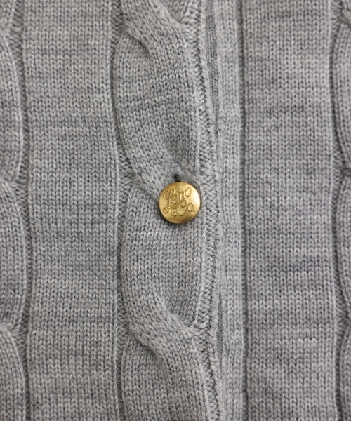 CABLE PATTERN CREW CARDIGAN