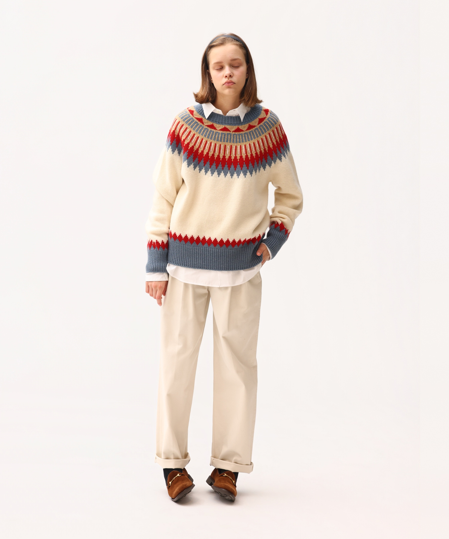 EXTRA FINE LAMB FAIR ISLE SWEATER