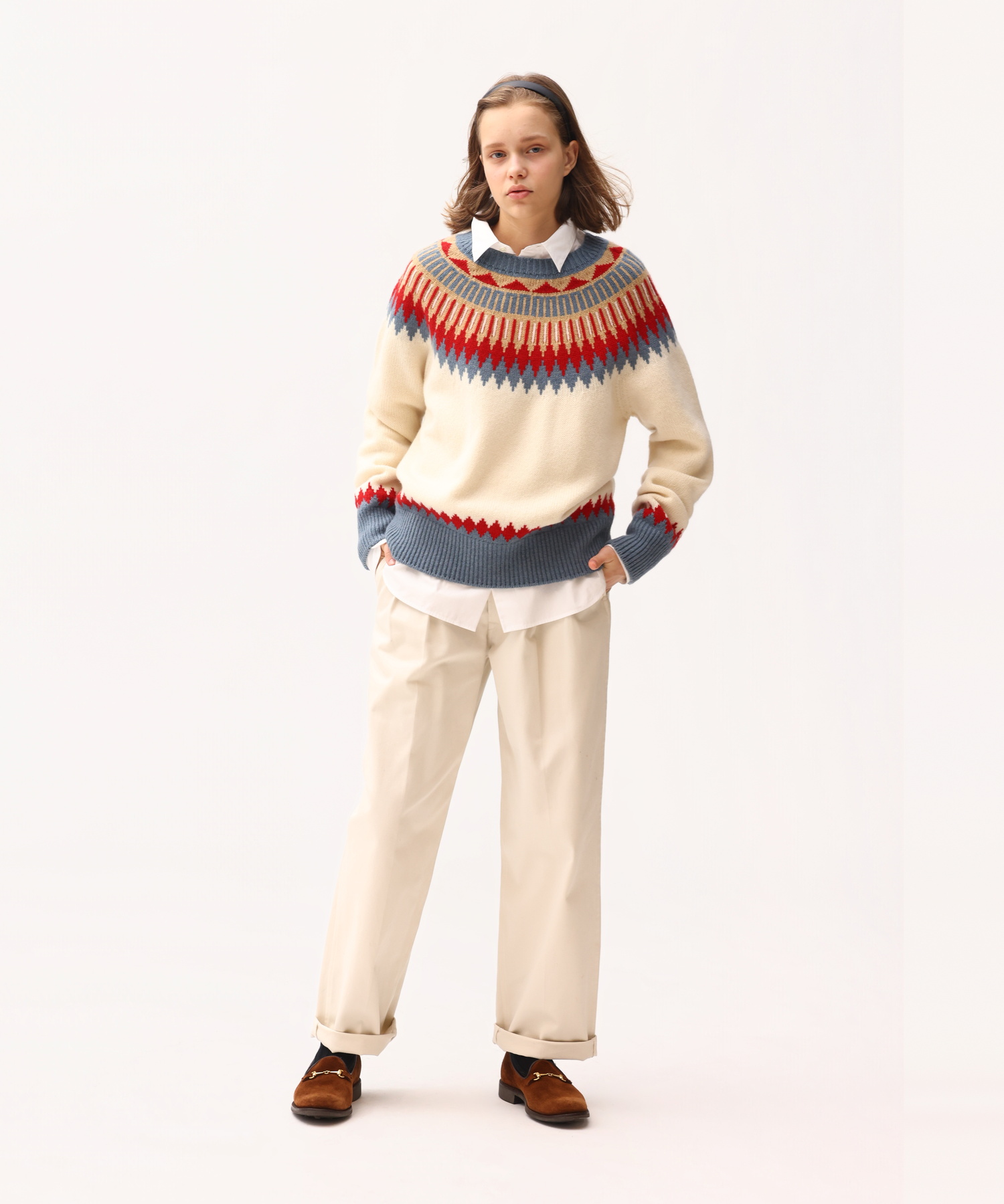 EXTRA FINE LAMB FAIR ISLE SWEATER