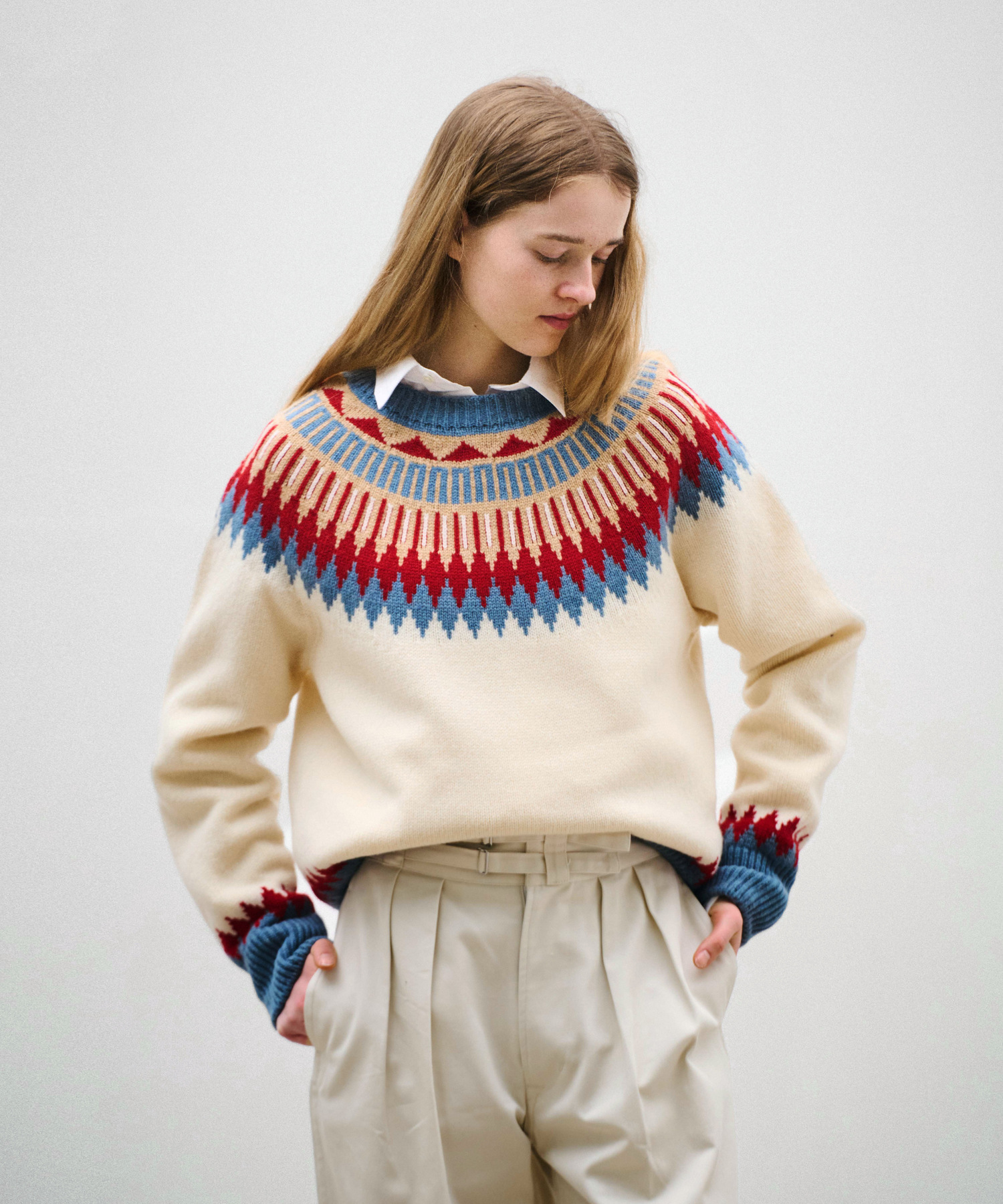 EXTRA FINE LAMB FAIR ISLE SWEATER