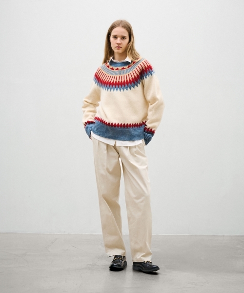 EXTRA FINE LAMB FAIR ISLE SWEATER