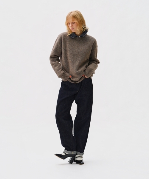 EXTRA FINE LAMBSWOOL SWEATER with MIYAKO TAKAYAMA